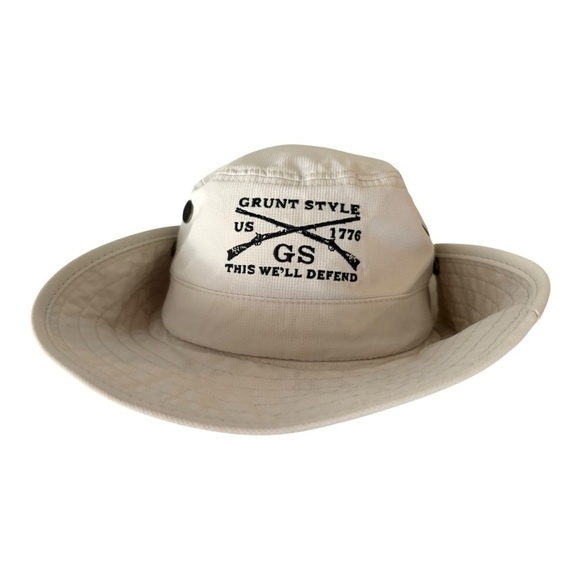 Unisex Grunt Style Khaki Booney Hat - Picture 4 of 8